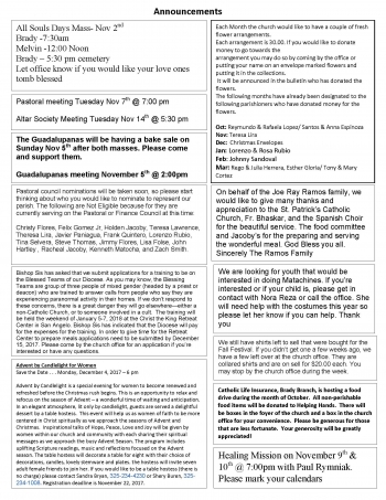 announcements st. pat1